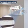 LQPAFZ 4PCS Magnetic File Holder No Drilling Magazine Paper Document Holder Hanging File Organizer for Refrigerators Whiteboards File Cabinets