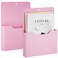 Marbrasse 2 Pack Magnetic File Holder Paper Holder Pocket OrganizerHanging Wall File Organizer Office Supplies Storage Magazine Mail Organizer Case for NotebooksPlannersLetter Pink