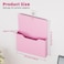 Marbrasse 2 Pack Magnetic File Holder Paper Holder Pocket OrganizerHanging Wall File Organizer Office Supplies Storage Magazine Mail Organizer Case for NotebooksPlannersLetter Pink