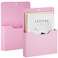 Marbrasse 2 Pack Magnetic File Holder Paper Holder Pocket OrganizerHanging Wall File Organizer Office Supplies Storage Magazine Mail Organizer Case for NotebooksPlannersLetter Pink