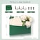 MSHUNKEJI Wall Mount Green Faux Leather PU Leather Mail Holder Letter Holder Stylish Wall Hanging Mail Storage 2 Ring 98 x 77 x 14 File Organizer for Flowers Envelope Key Notebooks Home Office Decor