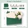 MSHUNKEJI Wall Mount Green Faux Leather PU Leather Mail Holder Letter Holder Stylish Wall Hanging Mail Storage 2 Ring 98 x 77 x 14 File Organizer for Flowers Envelope Key Notebooks Home Office Decor