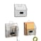 Yuzehuaza Hanging Wall File Organizer Metal Wall Mounted File Holder Folder with Handles and Hooks Magazine Document Rack for Home Office or Decor 3 Packs Patent Pending