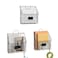 Yuzehuaza Hanging Wall File Organizer Metal Wall Mounted File Holder Folder with Handles and Hooks Magazine Document Rack for Home Office or Decor 3 Packs Patent Pending
