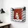 ZAYHENYOO Hanging Wall File Organizer Wall Mounted Magazine Rack Wall File Holder Storage Metal for Office and Bathroom Hanging Magazine Mail Paper Document Folder and BooksBlack