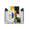 ZAYHENYOO Hanging Wall File Organizer Wall Mounted Magazine Rack Wall File Holder Storage Metal for Office and Bathroom Hanging Magazine Mail Paper Document Folder and BooksBlack