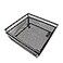 HAHIYO Stackable Mesh Tray Cup 6 x 6 x 2 inches Sturdy Container for Desk Drawer Organizer Collection for Home Office School kitchen Soft Foam Feet No Sharp Edges 2 Pack Black