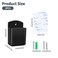 Aecsze 2 PCS Remote Control Holders Wall Mount Self Adhesive TV Air Conditioner Remote Control Holder Wall Mount Storage Box Organizer Wall Pen Holder Storage for Home Office School Black 2