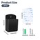 Aecsze 2 PCS Remote Control Holders Wall Mount Self Adhesive TV Air Conditioner Remote Control Holder Wall Mount Storage Box Organizer Wall Pen Holder Storage for Home Office School Black 2