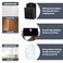 Aecsze 2 PCS Remote Control Holders Wall Mount Self Adhesive TV Air Conditioner Remote Control Holder Wall Mount Storage Box Organizer Wall Pen Holder Storage for Home Office School Black 2