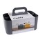 BLUE GINKGO Stackable Organizer Caddy KoreanMade Portable Tote for Bathroom Office Crafts or School Supplies Rectangle Gray