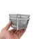 HAHIYO Stackable Paper Clip Mesh Holder cup 22 Height 2 Pack Silver Sturdy PaperClip Holder Container for Desk Drawer Organizer Collection for Home Office School Soft Foam Feet No Sharp Edges