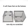 HAHIYO Stackable Paper Clip Mesh Holder cup 22 Height 2 Pack Silver Sturdy PaperClip Holder Container for Desk Drawer Organizer Collection for Home Office School Soft Foam Feet No Sharp Edges