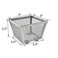 HAHIYO Stackable Paper Clip Mesh Holder cup 22 Height 2 Pack Silver Sturdy PaperClip Holder Container for Desk Drawer Organizer Collection for Home Office School Soft Foam Feet No Sharp Edges