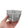 HAHIYO Stackable Paper Clip Mesh Holder cup 22 Height 2 Pack Silver Sturdy PaperClip Holder Container for Desk Drawer Organizer Collection for Home Office School Soft Foam Feet No Sharp Edges