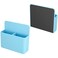 luvtree Blue Strong Magnetic Marker HolderDry Erase Pen Holder Storage for Dry Erase Marker Eraser Bottle Opener Remote Controls Notes Ideal for Magnetic Board Fridge Door and Locker