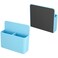 luvtree Blue Strong Magnetic Marker HolderDry Erase Pen Holder Storage for Dry Erase Marker Eraser Bottle Opener Remote Controls Notes Ideal for Magnetic Board Fridge Door and Locker