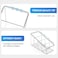 MaxGear Remote Control Holder Clear TV Remote control Storage Organizer Small Plastic Caddy for Home 1 Pack