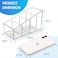MaxGear Remote Control Holder Clear TV Remote control Storage Organizer Small Plastic Caddy for Home 1 Pack