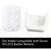 PIAOLGYI Remote Holder for Govee H5125Remote Control Wall Mount Light Strip Remote Storage Box Organizer Compatible with Govee 6Button Remote White