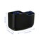 SUNFICON Wall Mount Remote Holder TV FAN Remote Control Holder Bedside Caddy Wall Organizer Phone Holder for Office Adhesive Media Player Controller Holder Box Tray Home Desk Nightstand 3 PACK BLACK