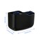 SUNFICON Wall Mount Remote Holder TV FAN Remote Control Holder Bedside Caddy Wall Organizer Phone Holder for Office Adhesive Media Player Controller Holder Box Tray Home Desk Nightstand 3 PACK BLACK