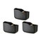 SUNFICON Wall Mount Remote Holder TV FAN Remote Control Holder Bedside Caddy Wall Organizer Phone Holder for Office Adhesive Media Player Controller Holder Box Tray Home Desk Nightstand 3 PACK BLACK