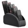 Thipoten Remote Control Holder Faux Leather CaddystorageTray for Remote Controllers Reading Glasses Office Supplies Perfect Space Saver for End TableNightstandOffice DeskBlack small