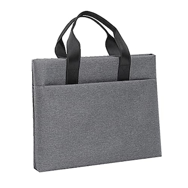enyuwlcm Oxford Document Bag with Handle and Meeting Office School Organizer Handbag Briefcase for Carrying Paper Files 1 Pack Gray