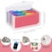 RIEJIN 13 Pocket A6 Receipt Organizer 2 Pack Small Accordion File Organizer Coupon Organizer with Labels Clear