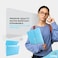 Enday Accordion File Organizer Blue 7 Pocket Expanding File and Cover Folder with Labels Plastic Portable Desktop Letter A4 Paper Also Available in Red Green Pink Purple Grey 1 Pc By