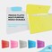 Enday Accordion File Organizer Green 7 Pocket Expanding File and Cover Folder with Labels Plastic Portable Desktop Letter A4 Paper Also Available in Red Blue Purple Pink Grey 1 Pc By