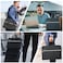 SEEKIND PU Leather Accordion File Organizer with Handle Strap12 Pockets Expanding File Folder with Zipper LabelsPortable Document Organizer File for Letter A4 Files
