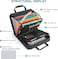 SEEKIND PU Leather Accordion File Organizer with Handle Strap12 Pockets Expanding File Folder with Zipper LabelsPortable Document Organizer File for Letter A4 Files