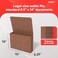 STAPLES Staples Expanding Wallet Legal Size Brown Redrope Accordion File with Elastic Closure Holds Oversized Documents 10Pack