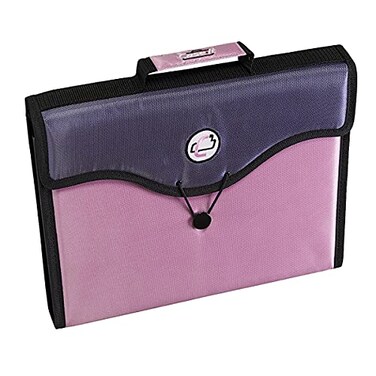Case it Caseit 13Pocket Expanding File with Handle and Shoulder Strap EFF30 Pink