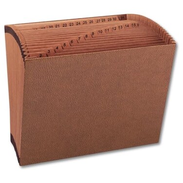 1InTheOffice Expanding File Folder 31 Sections Accordion File Organizer Numerical Open Top Pocket Expanding File Folder Letter Size