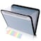 SKYDUE Document Organizer Accordion Folder with Front Pocket 7 Pocket Expanding File Folder Letter Size Important Document Folder with Double Zipper School Office Supplies Blue 1 Pack