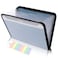 SKYDUE Document Organizer Accordion Folder with Front Pocket 7 Pocket Expanding File Folder Letter Size Important Document Folder with Double Zipper School Office Supplies Blue 1 Pack