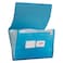 JAM Paper JAM PAPER Accordion Folders 13 Pocket Plastic Expanding File Legal Size 10 x 15 Blue Sold Individually