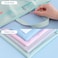 pendancy Pendancy Mesh Zipper Pouch 11x137 in 2 pcs Large Double Pocket Waterproof File Bag with Handle A4 Size Foldable Document Storage for Puzzle ProjectCross StitchTravelOfficeGreen Pink