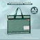 pendancy Pendancy Mesh Zipper Pouch A3 Size Large Double Pocket Lightweight Nylon Transparent File Bag with Handle 13x17 in Foldable Document Storage for Puzzle ProjectCross StitchTravelOffice Green