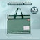 pendancy Pendancy Mesh Zipper Pouch A3 Size Large Double Pocket Lightweight Nylon Transparent File Bag with Handle 13x17 in Foldable Document Storage for Puzzle ProjectCross StitchTravelOffice Green