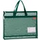 pendancy Pendancy Mesh Zipper Pouch A3 Size Large Double Pocket Lightweight Nylon Transparent File Bag with Handle 13x17 in Foldable Document Storage for Puzzle ProjectCross StitchTravelOffice Green