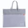 pendancy Pendancy Mesh Zipper Pouch A3 Size Large Double Pocket Waterproof File Bag with Handle 13x17 in Foldable Document Storage for Puzzle ProjectCross StitchTravelOfficeAdvanced Gray
