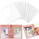 Saintrygo 20 Pcs Adhesive Clear Corner Pockets 6 x 6 Inch Clear Peel and Stick Corner Pockets Adds Extra Storage Space to Folders Notebooks Journals Planner Accessories Back to School Supplies