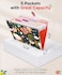 Sooez Expanding File Folders Organizer Folders with 5 Pockets Folders for Documents wSticker Accordion File Organizer Paper Receipt Bill Filing Organizer School Office Travel Essentials Supplies