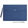 WONDERPOOL Wonderpool A4 PU Leather Envelope Documents File Portfolio Multifunction Folders Travel Bag for Paper Letter Stationery Organizer and Tablet Case PC Sleeve Dark Blue