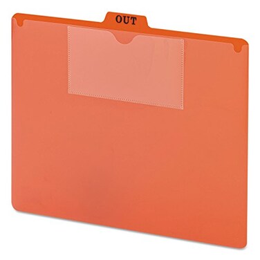 SMEAD Smead Poly Out Guide TwoPocket Style 15Cut Tab Center Position Guide Height Letter Size Red 50 per Box 51920