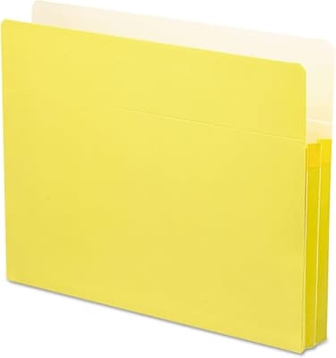 SMEAD Smead File Pocket StraightCut Tab 134 Expansion Letter Size Yellow 25 per Box 73223